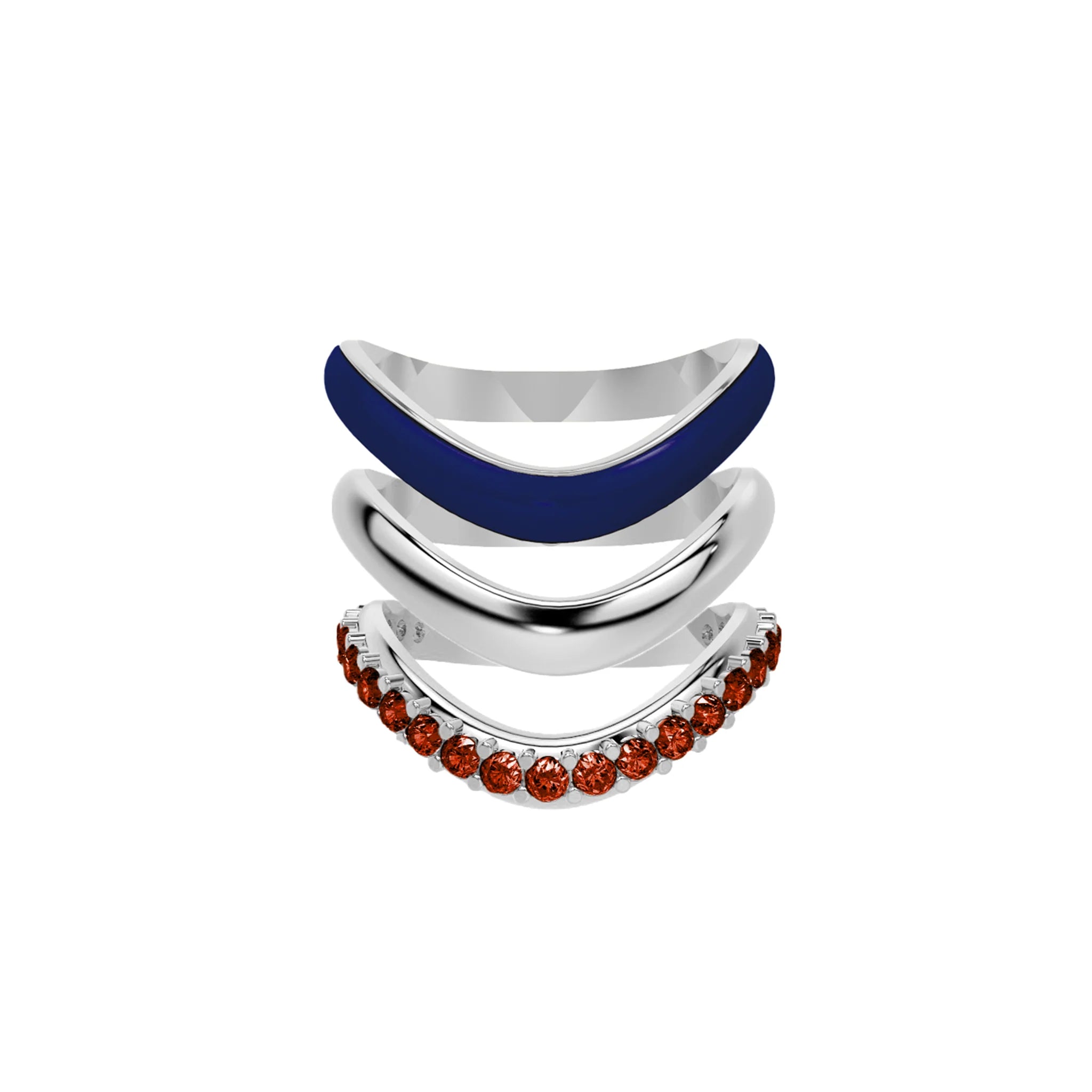The Sugar Echo-Silver (Set of 3)