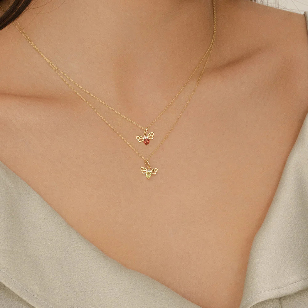 Lumina Butterfly Pendant (Olive Edition)