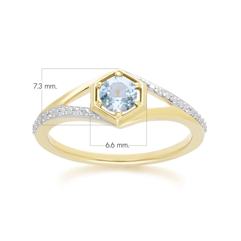 Apex Hexagon Ring (Sky Edition)