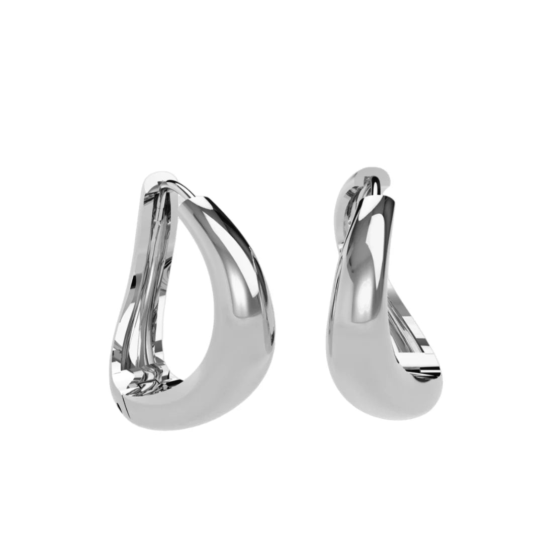 Liquid Tide Bold Hoop Earrings