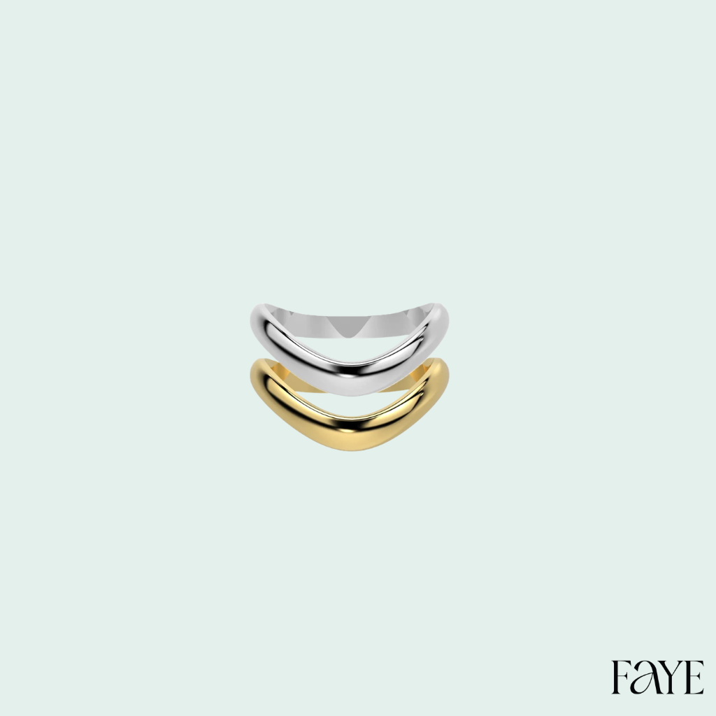 Liquid Tide Wave Ring (SILVER)