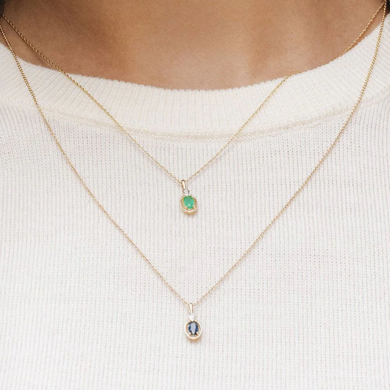Lumina Oval Pendant (Emerald Edition)
