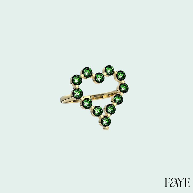 Heart Halo Ring