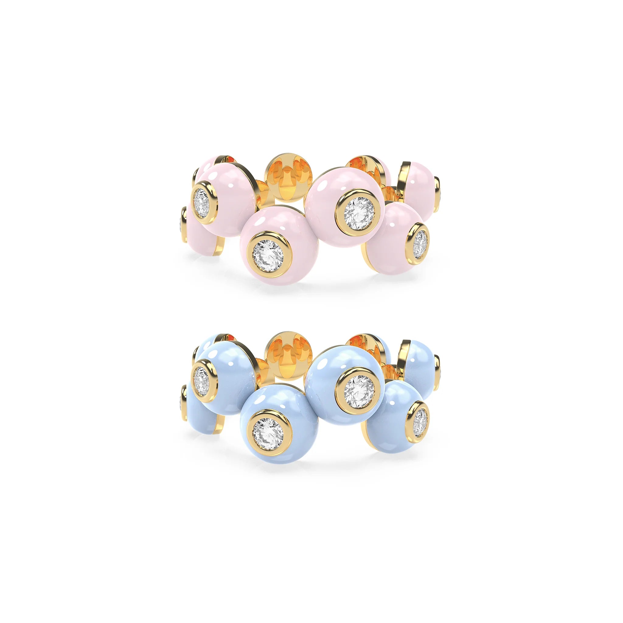 The Dopamine Overdose-Gold Ring set of 2