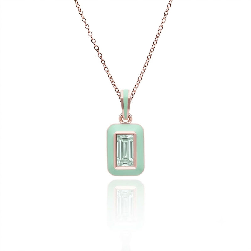 Chroma Baguette Pendant (Mint Green Edition)