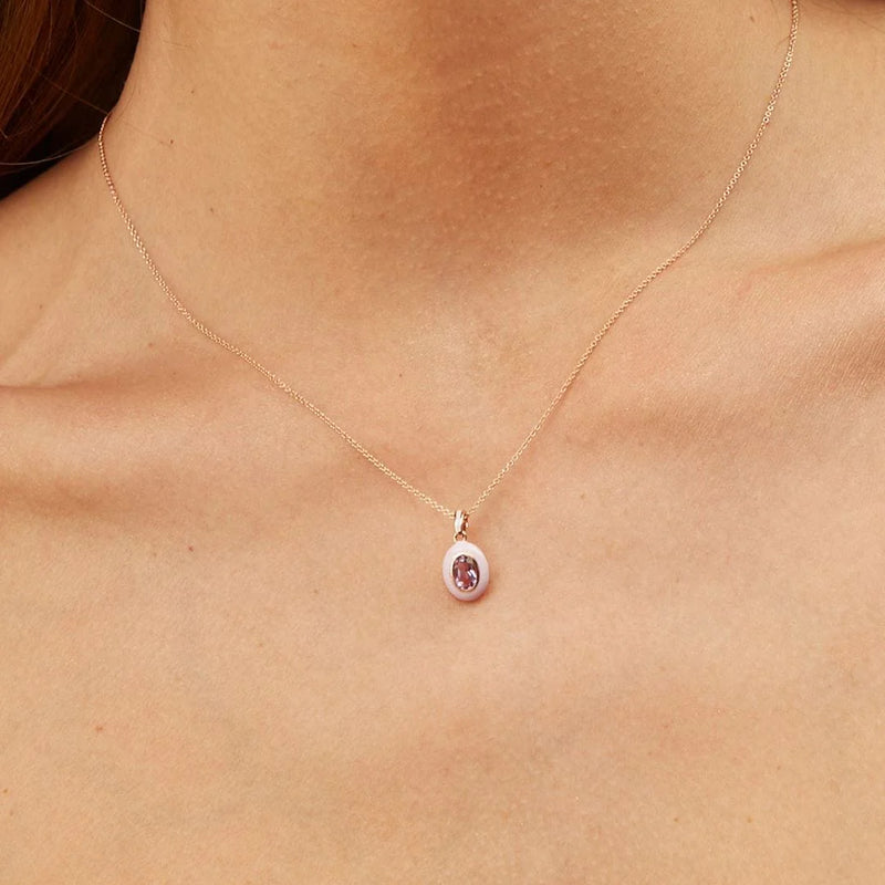 Aura Oval Pendant (Lavender Edition)