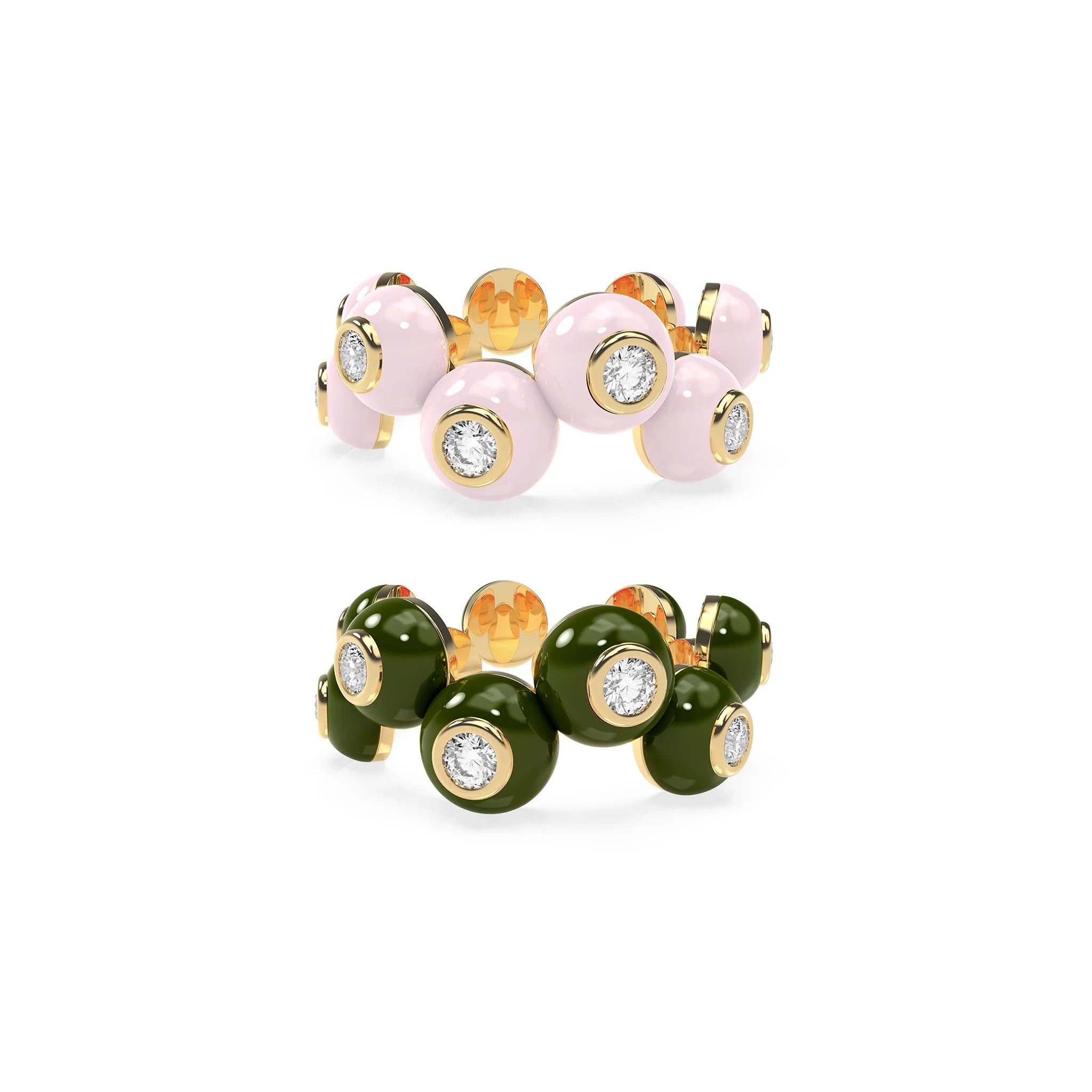 The Dopamine Overdose-Gold Ring set of 2