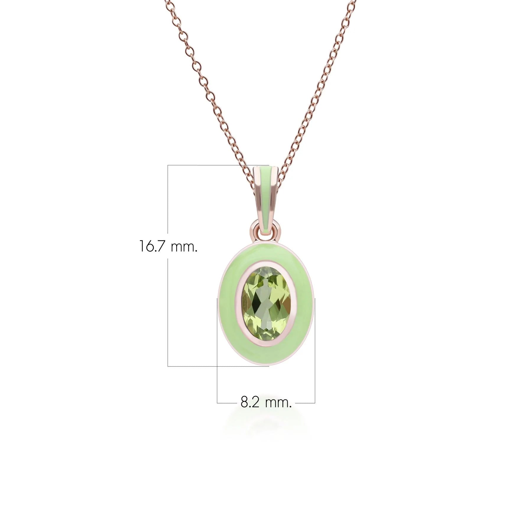 Aura Oval Pendant (Olive Edition)