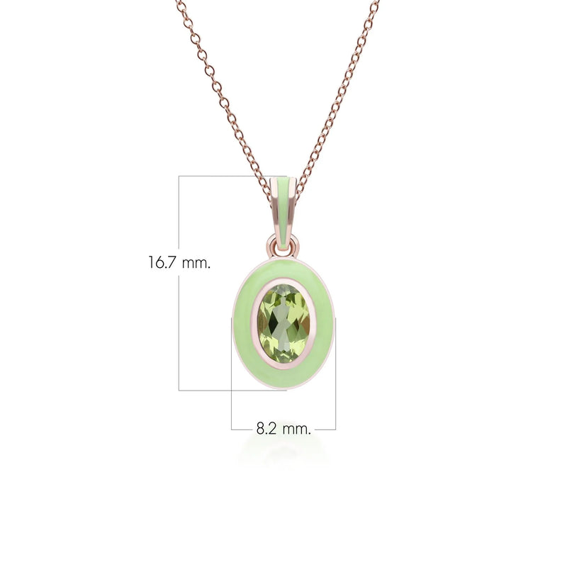 Aura Oval Pendant (Olive Edition)