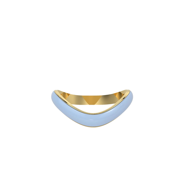 Liquid Tide Wave Ring