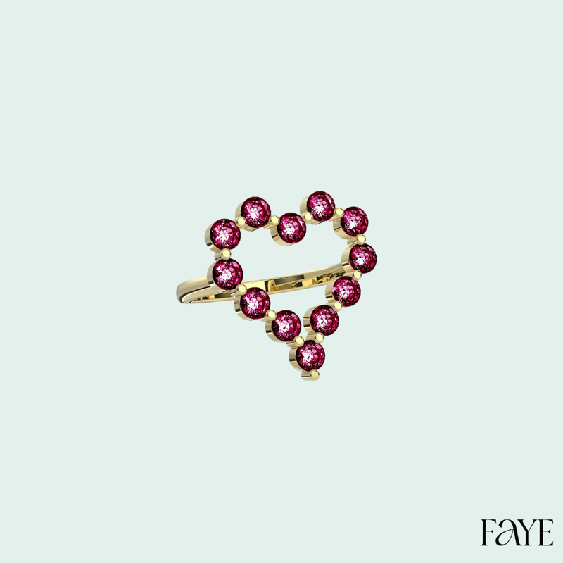 Heart Halo Ring