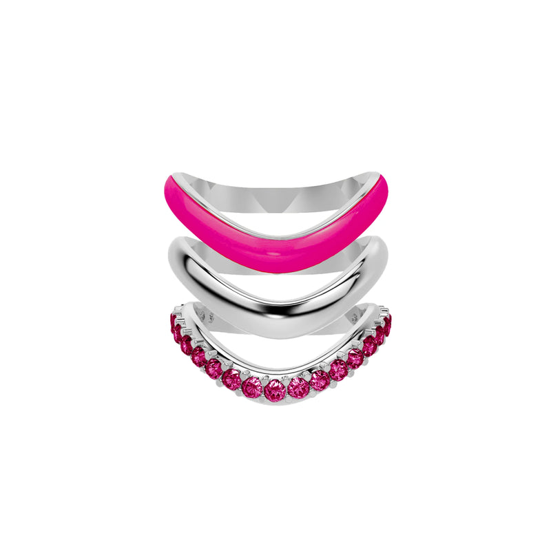 The Sugar Echo-Sliver Ring Trio