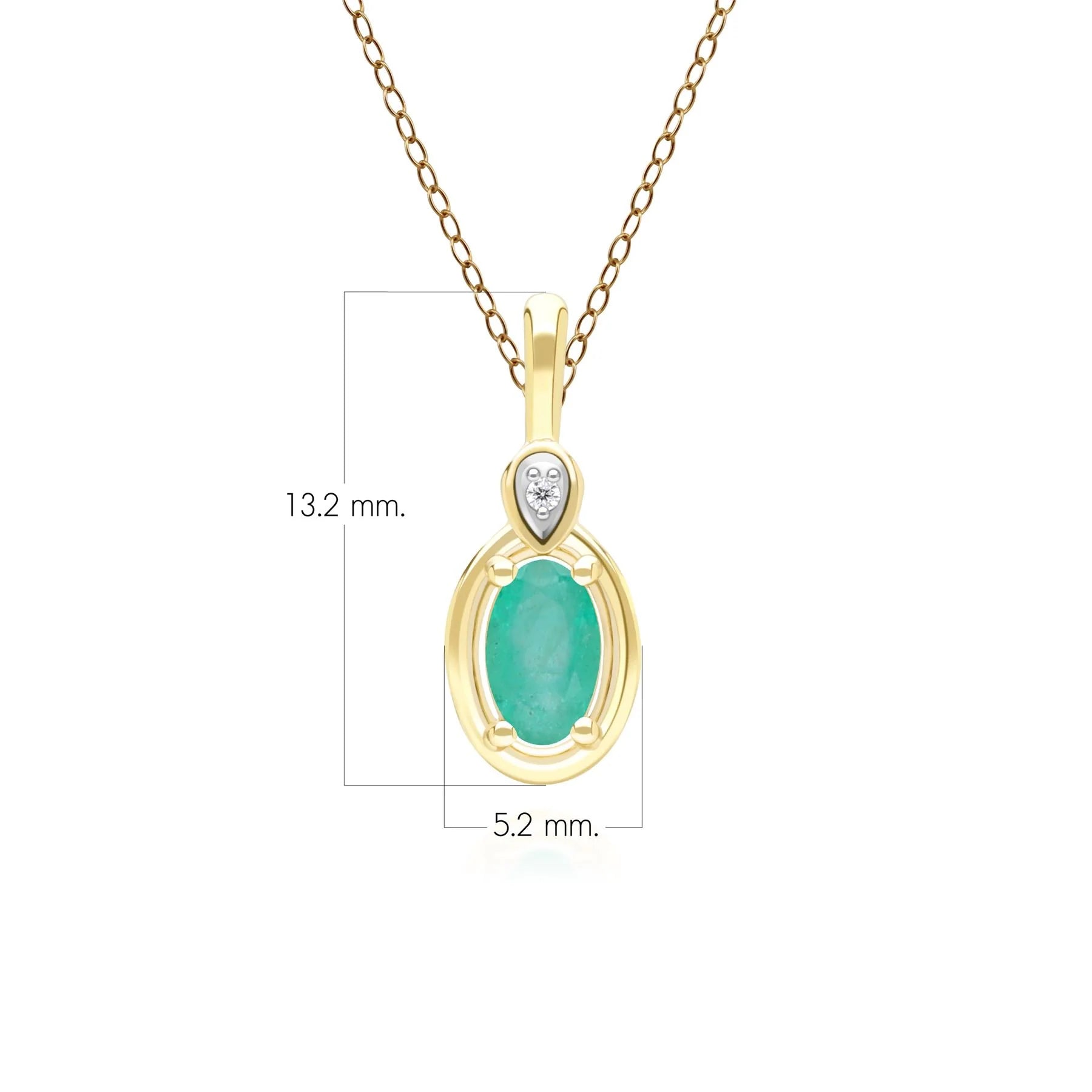 Lumina Oval Pendant (Emerald Edition)