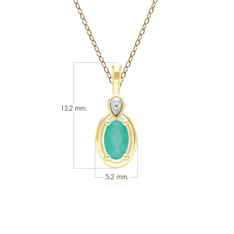 Lumina Oval Pendant (Emerald Edition)