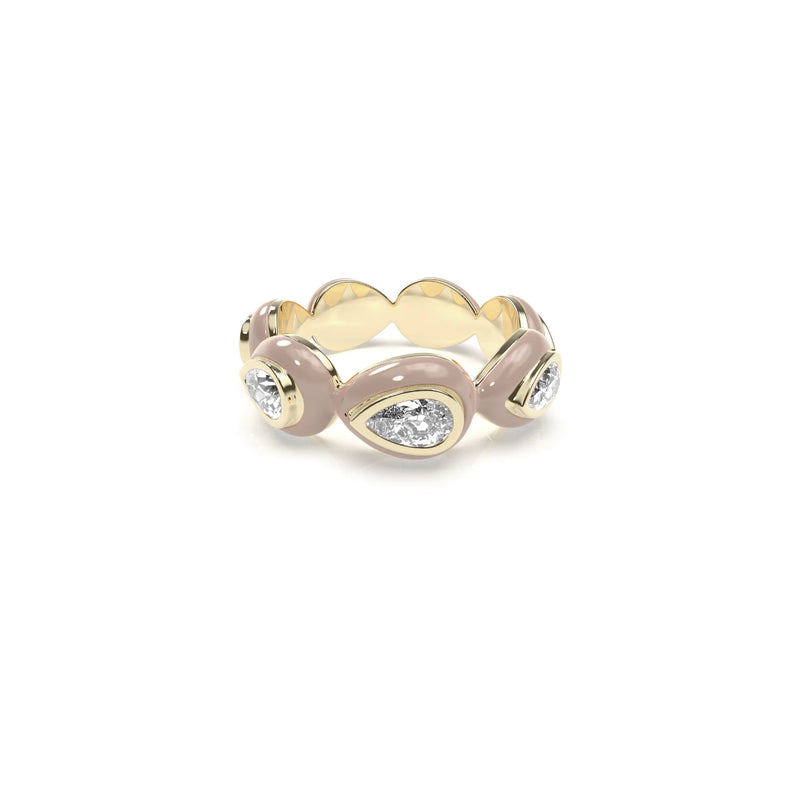 Liquid Tide Teardrop Ring (GOLD)