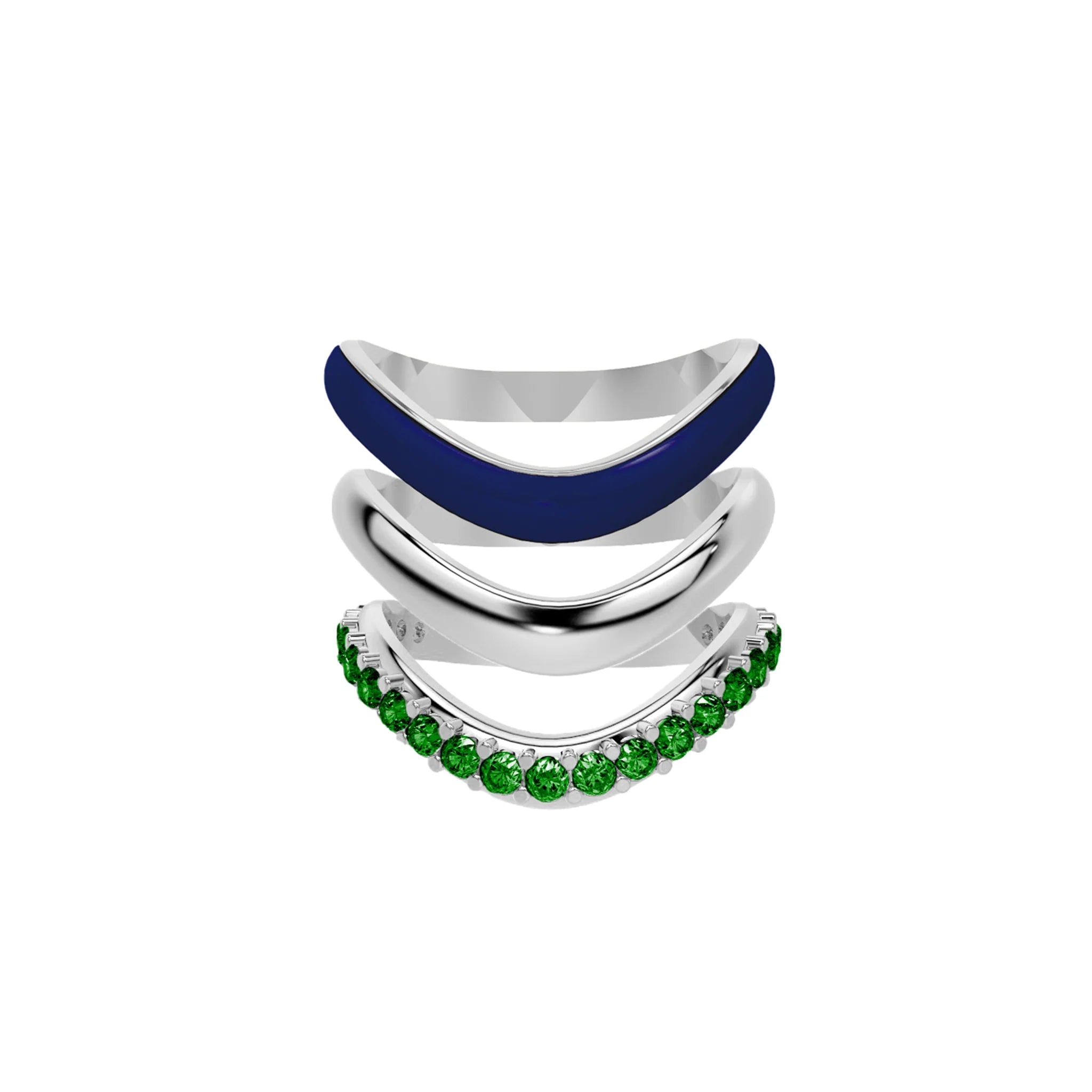 The Sugar Echo-Silver (Set of 3)