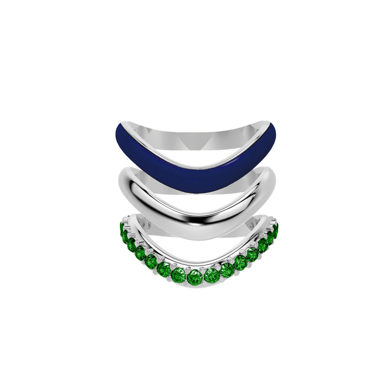 The Sugar Echo-Silver (Set of 3)
