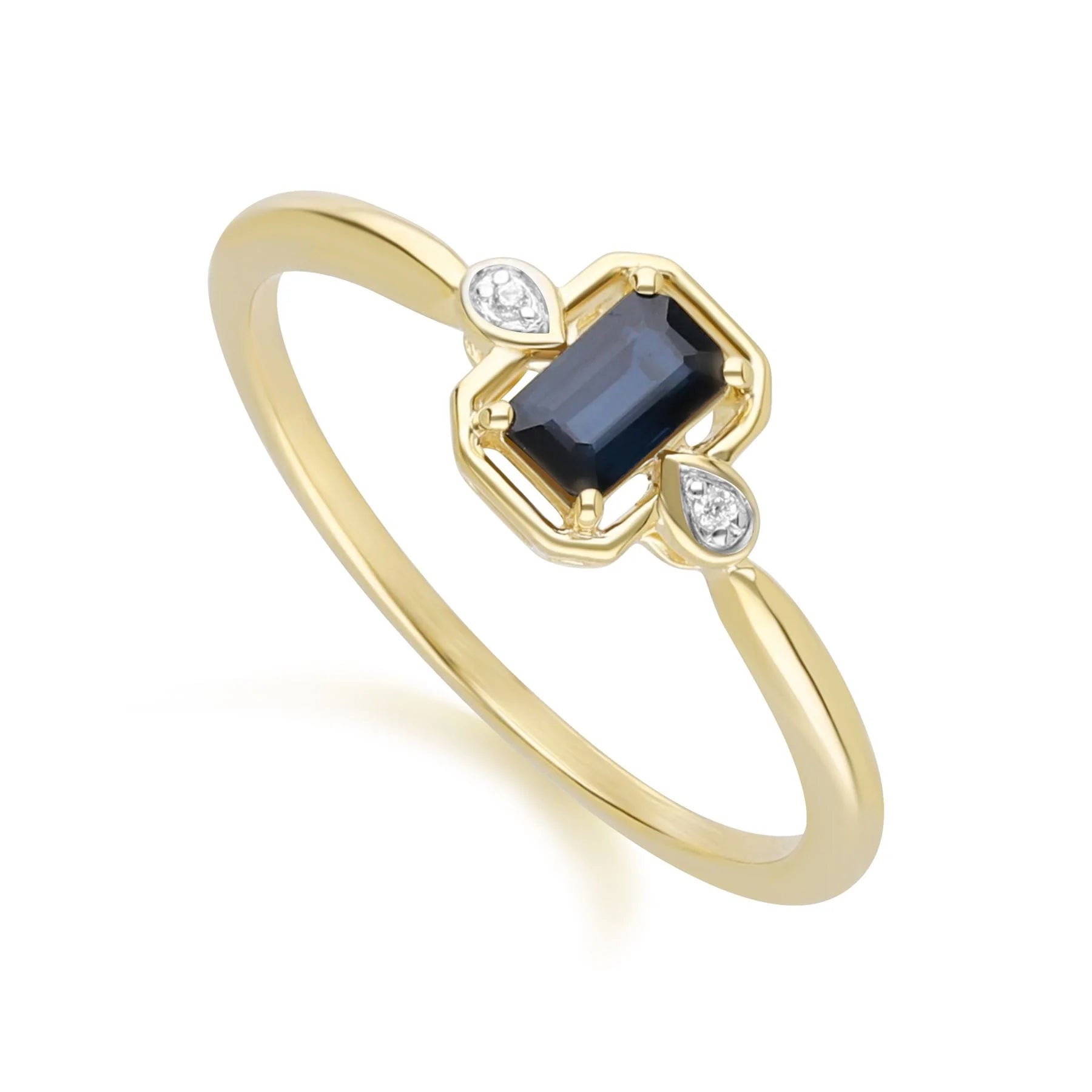 Lumina Emerald-Cut Ring (Ruby Edition)
