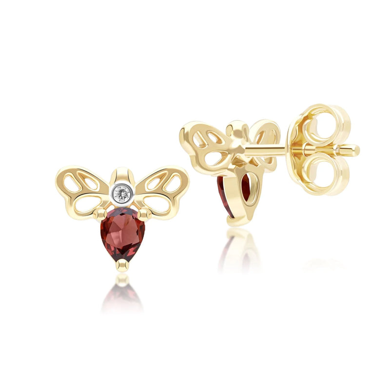 Lumina Butterfly Stud (Olive Edition)
