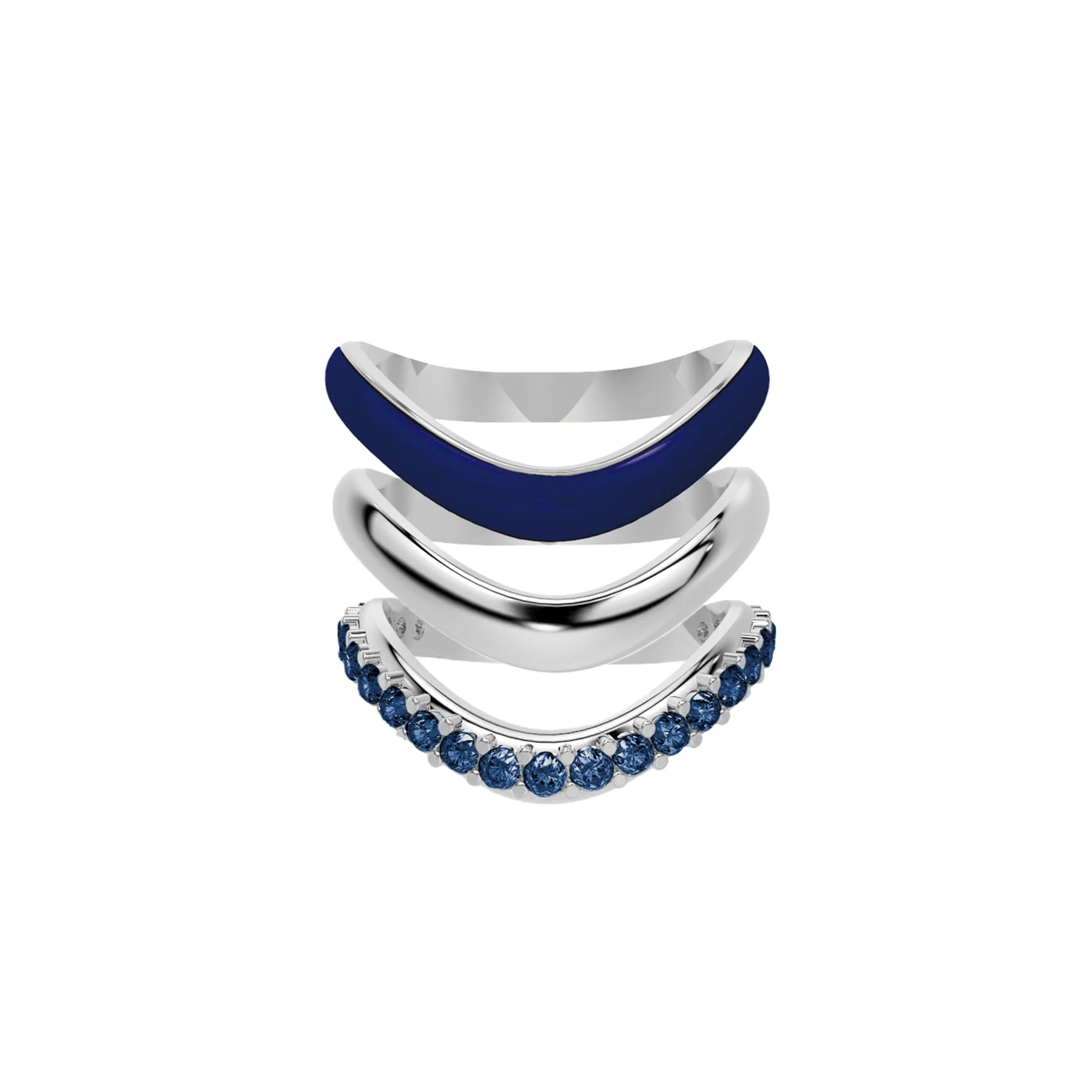 The Sugar Echo-Sliver Ring Trio