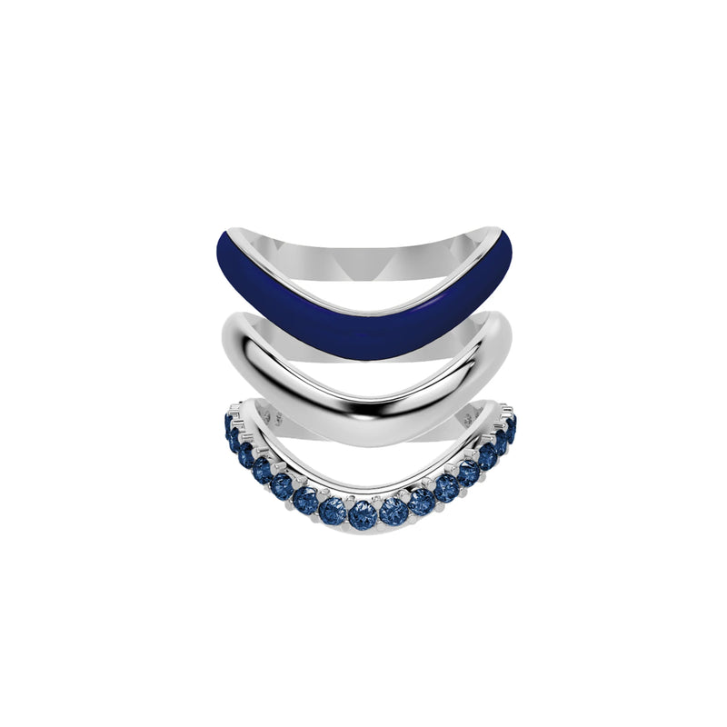 The Sugar Echo-Sliver Ring Trio