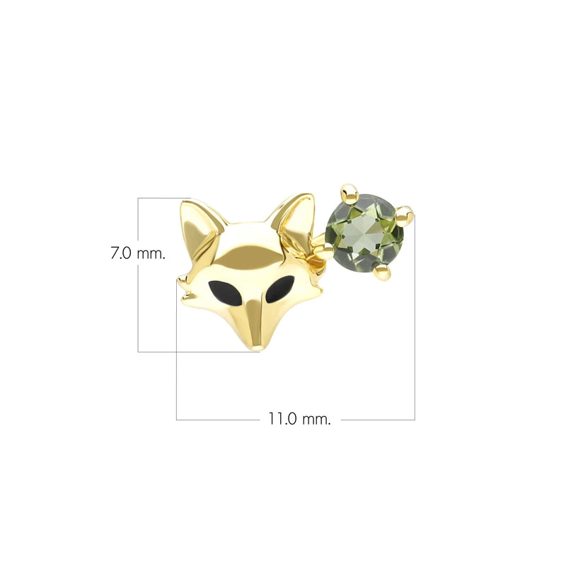 Lumina Fox Stud (Peridot Edition)