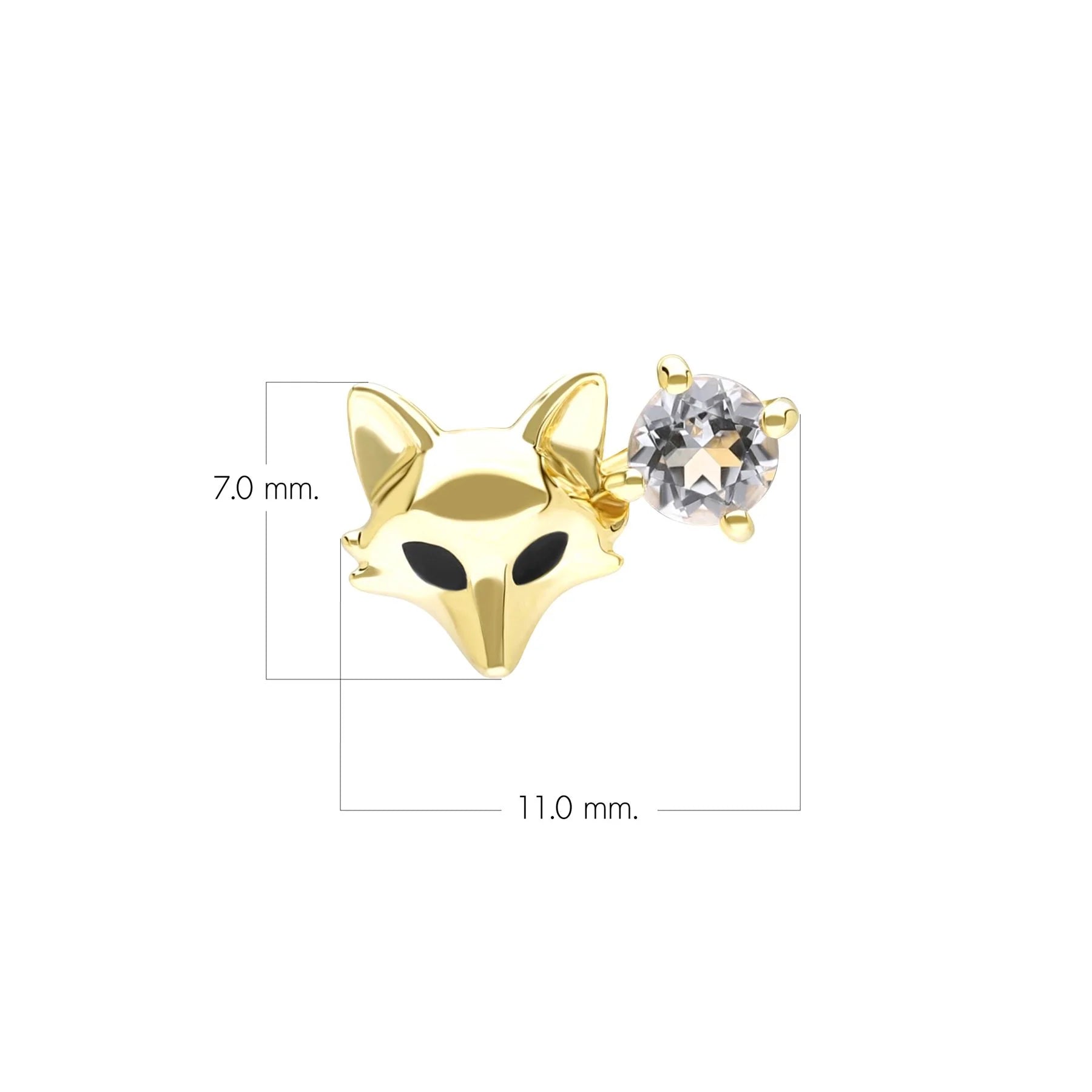 Lumina Fox Stud (Peridot Edition)