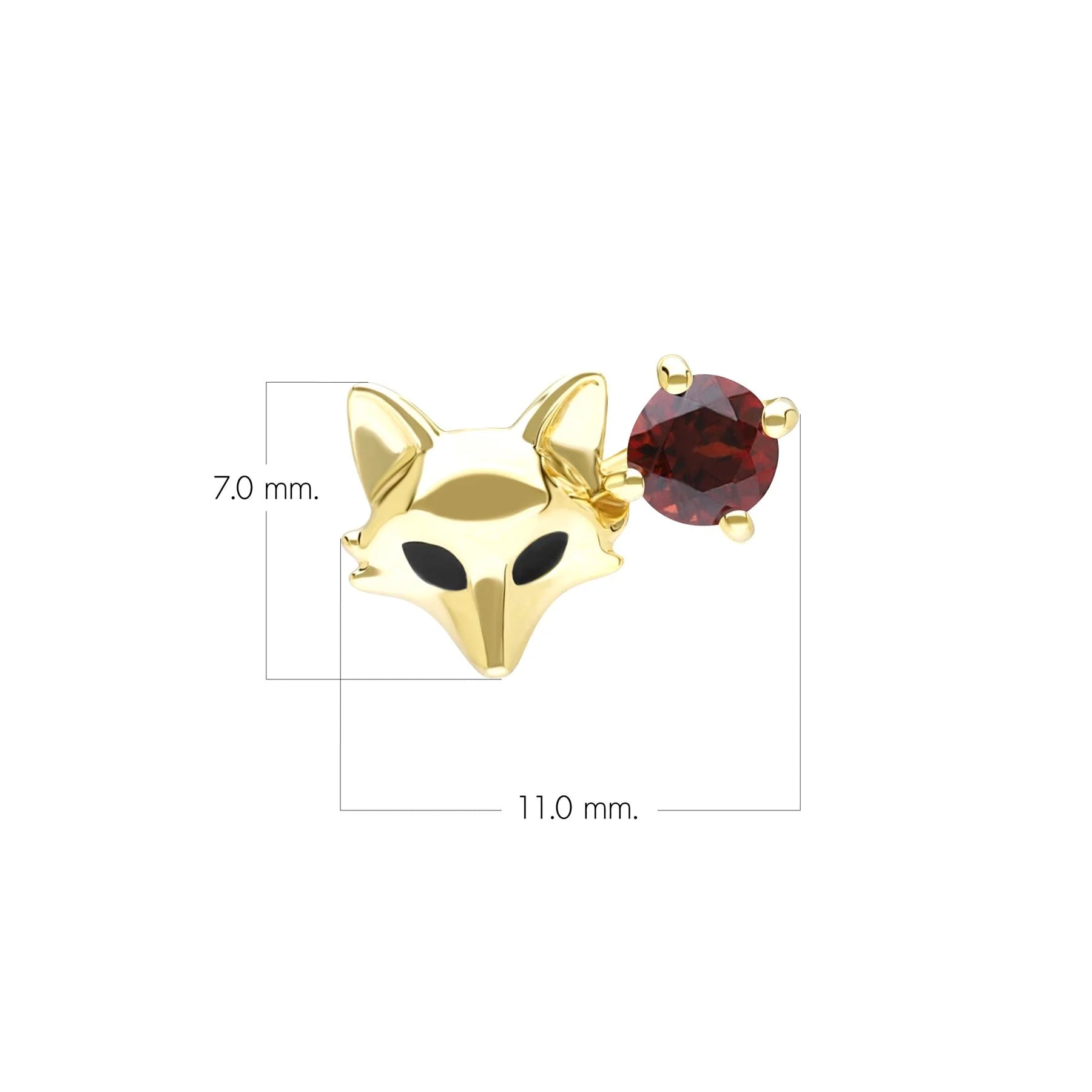 Lumina Fox Stud (Peridot Edition)
