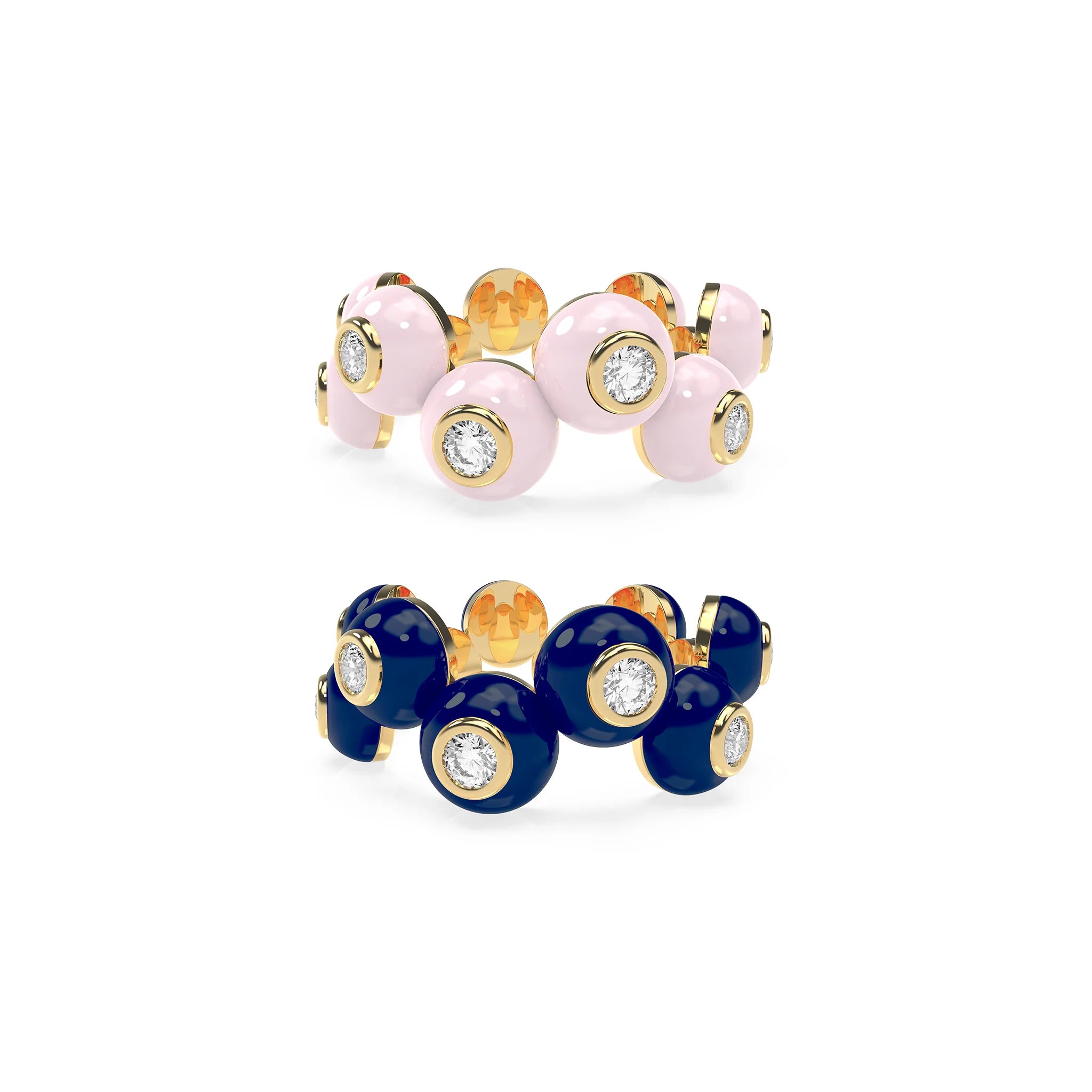 The Dopamine Overdose-Gold Ring set of 2