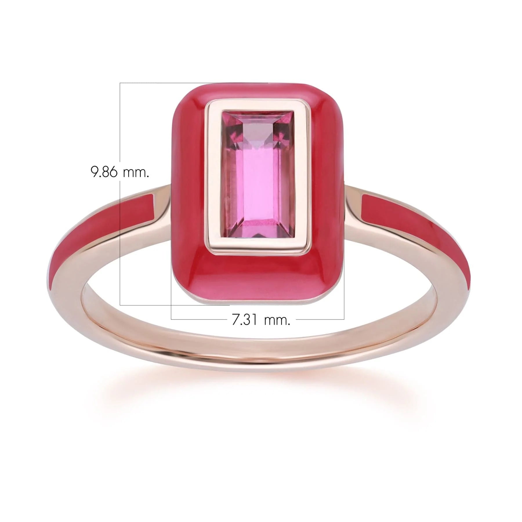 Aura Oval Ring (Fuchsia Edition)