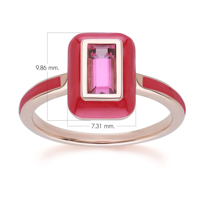 Aura Oval Ring (Fuchsia Edition)
