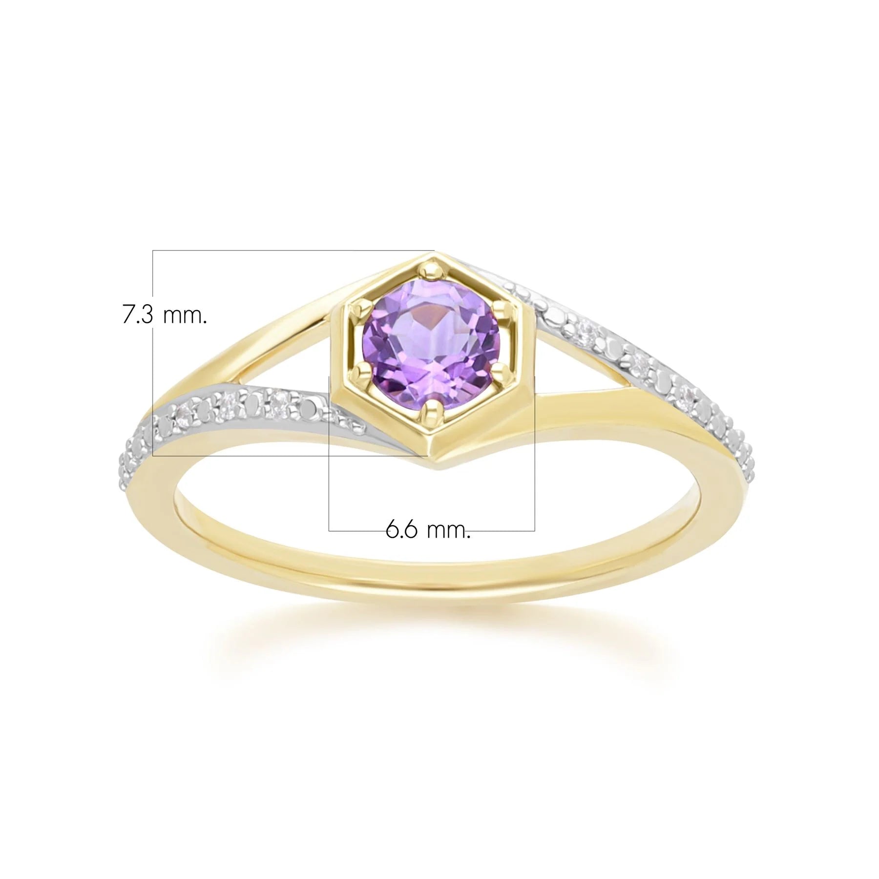 Apex Hexagon Ring (Amethyst Edition)