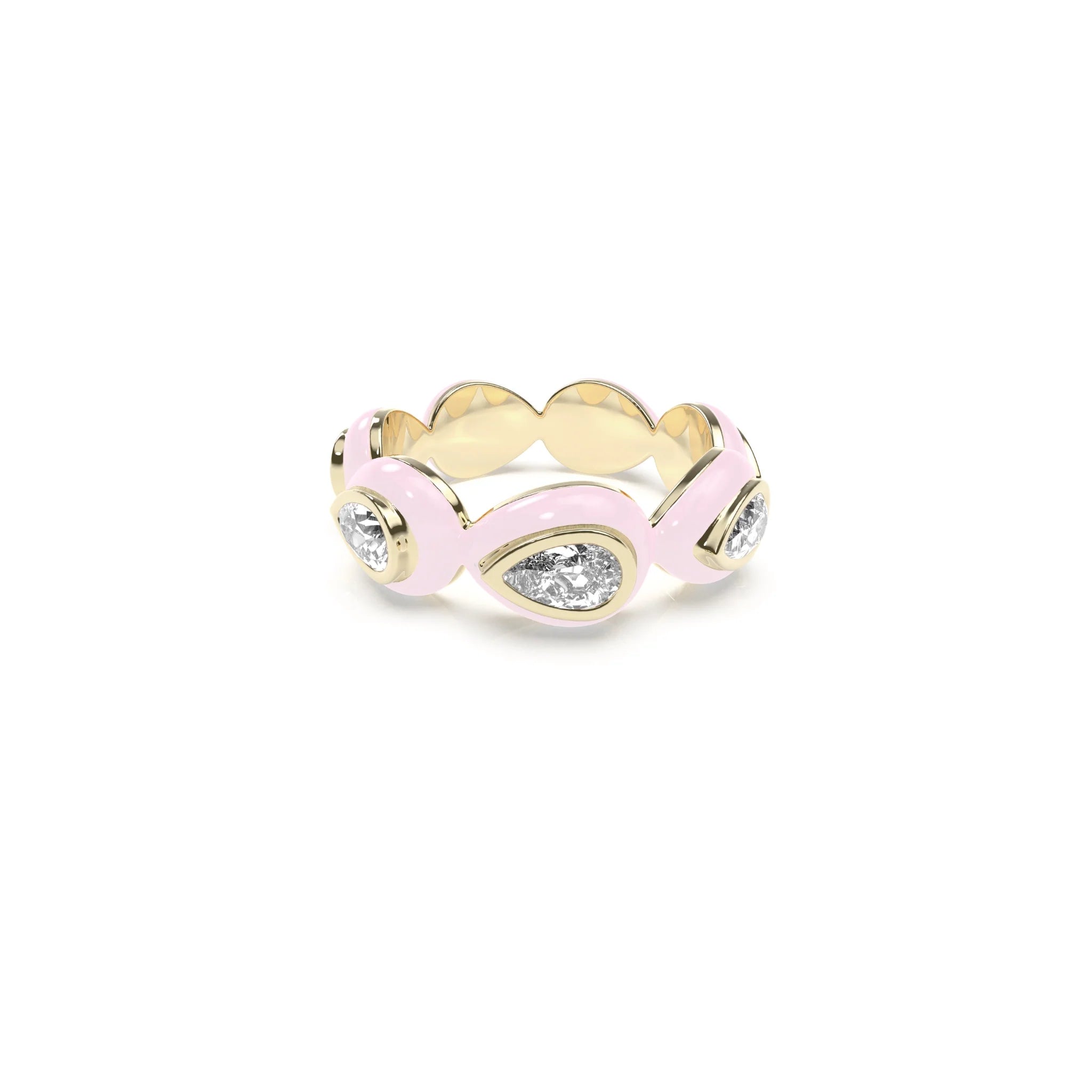 Liquid Tide Teardrop Ring (GOLD)