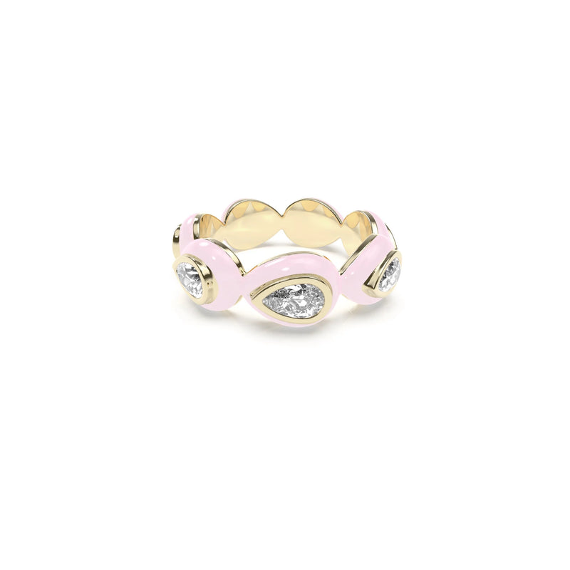 Liquid Tide Teardrop Ring (GOLD)
