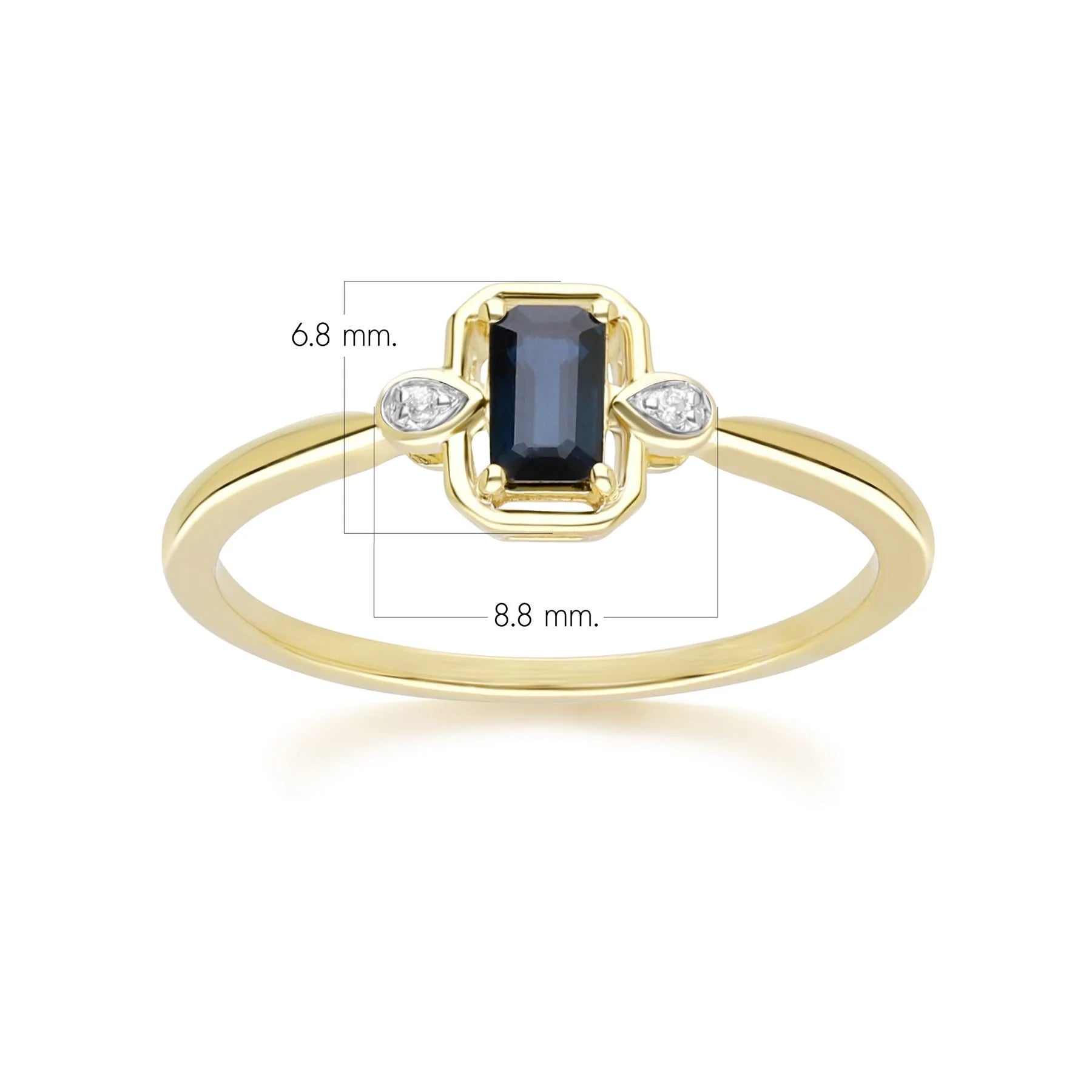 Lumina Emerald-Cut Ring (Ruby Edition)