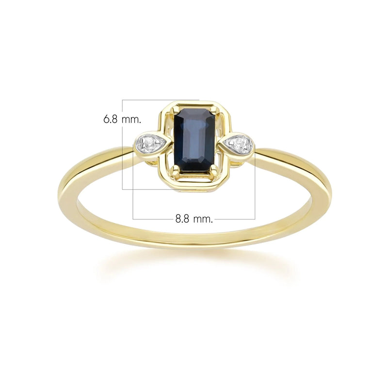 Lumina Emerald-Cut Ring (Ruby Edition)