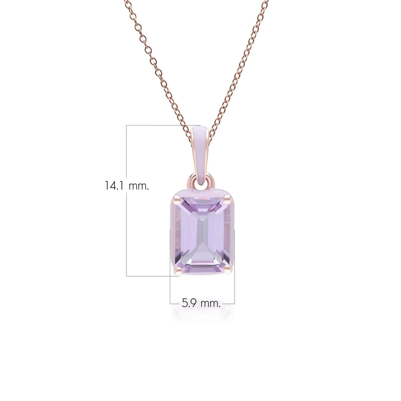 Aura Baguette Pendant (Lavender Edition)