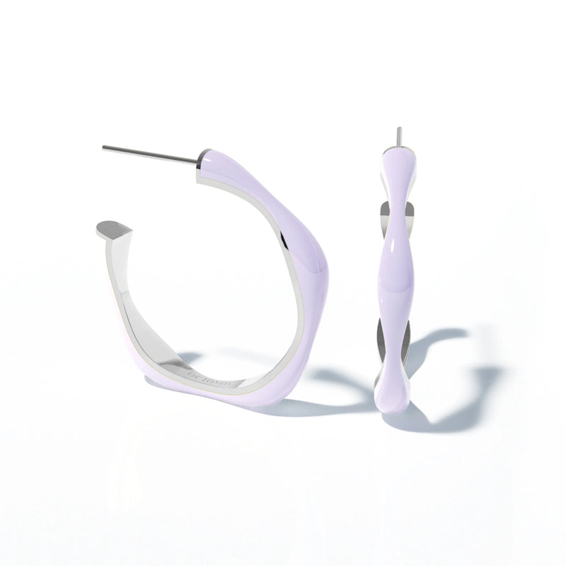 Sugar Override Hoop Earrings (SILVER)
