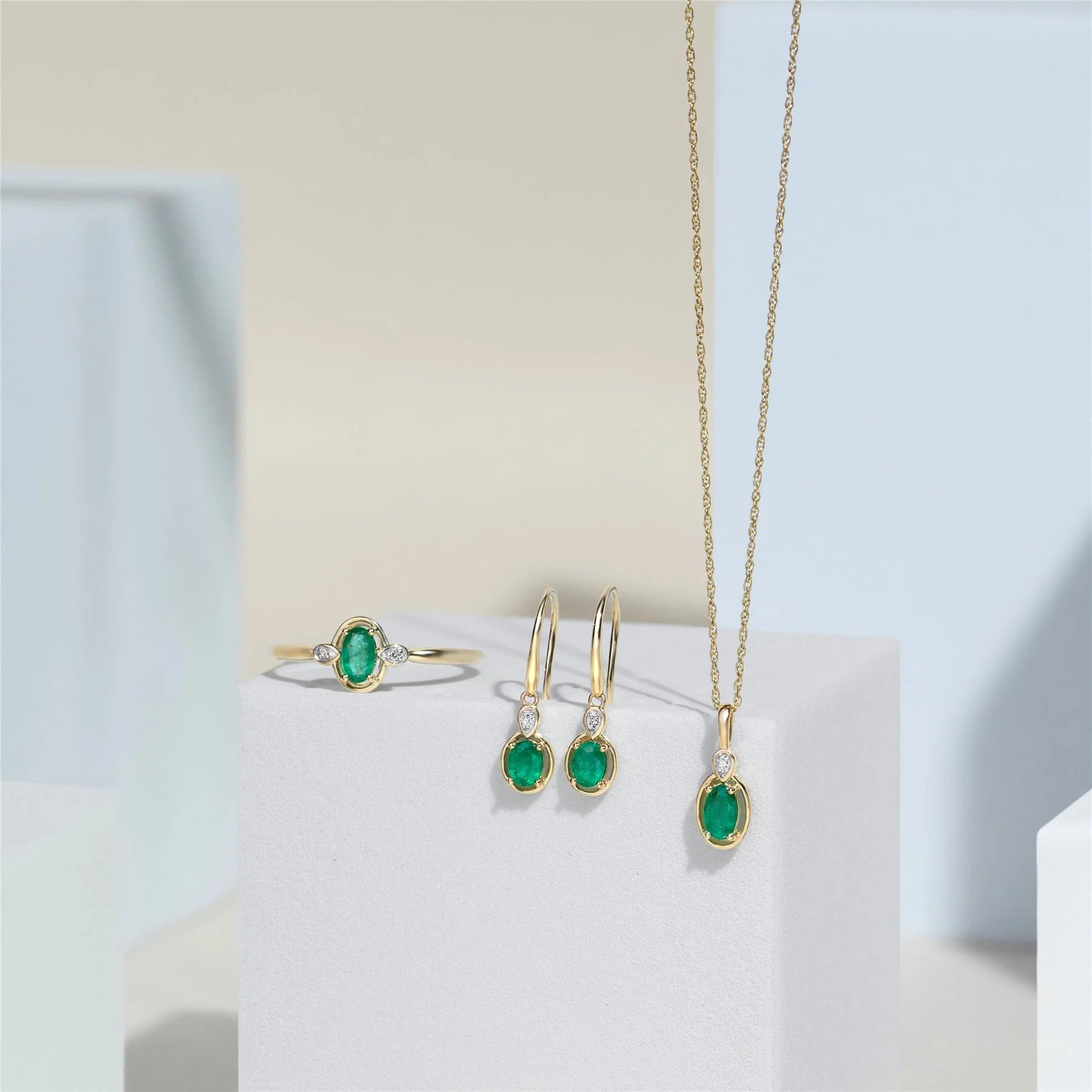 Lumina Emerald-Cut Earrings (Emerald Edition)