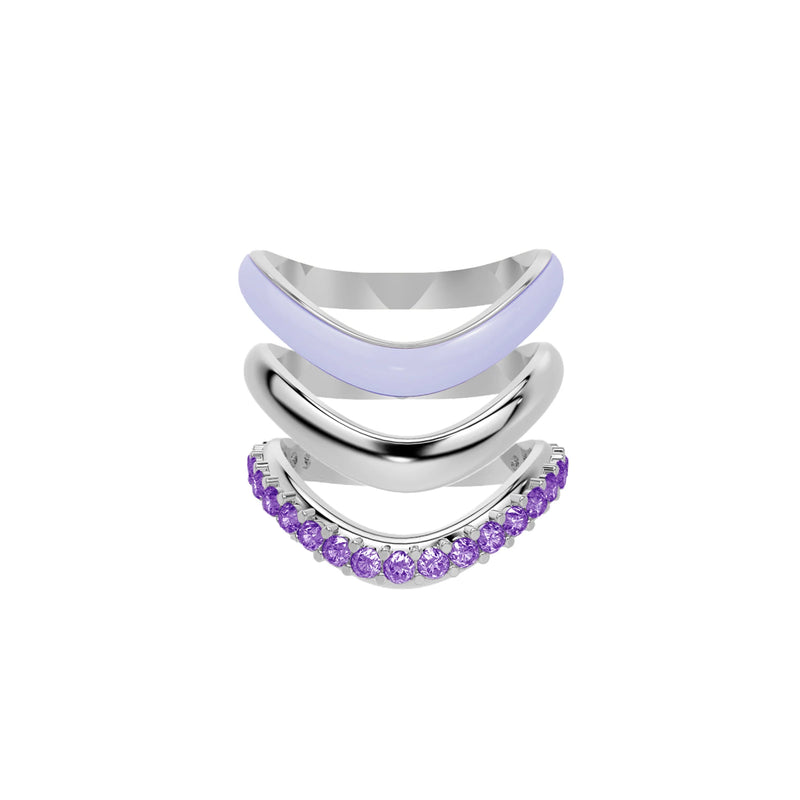 The Sugar Echo-Sliver Ring Trio