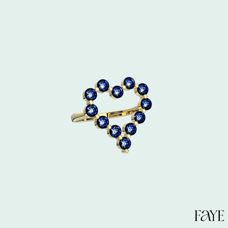 Heart Halo Ring