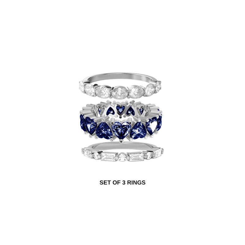 Eternal Trio Ring Set (SILVER)