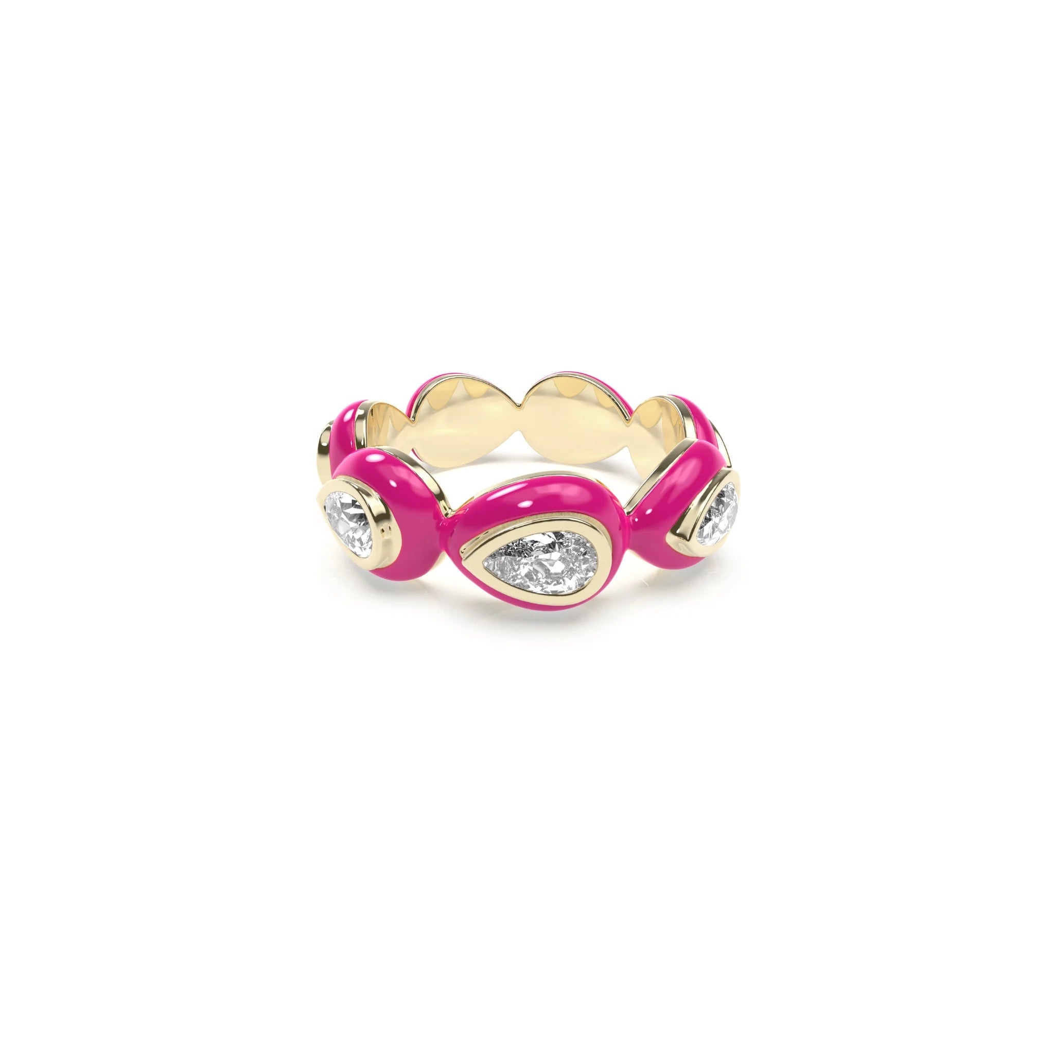 Liquid Tide Teardrop Ring (GOLD)