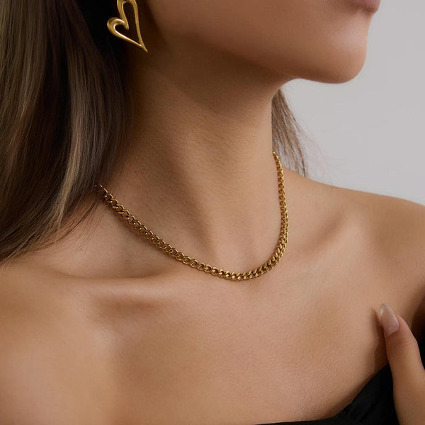 Twisted Elegance 18K Gold-Plated Choker Necklace