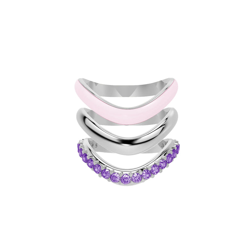 The Sugar Echo-Silver (Set of 3)