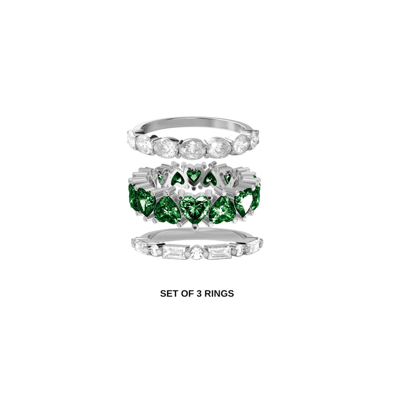 Eternal Trio Ring Set (SILVER)