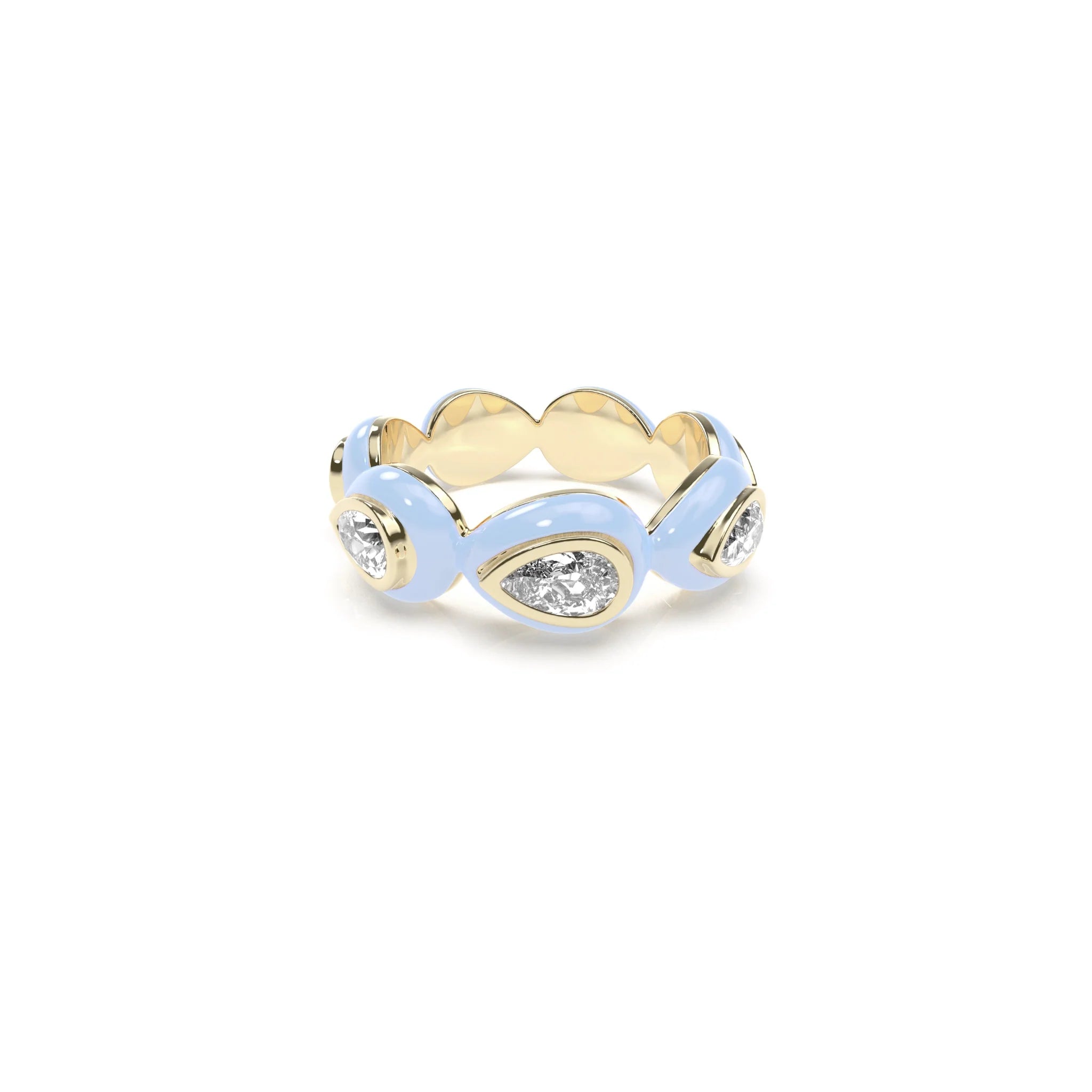 Liquid Tide Teardrop Ring (GOLD)
