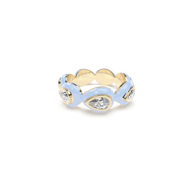 Liquid Tide Teardrop Ring (GOLD)