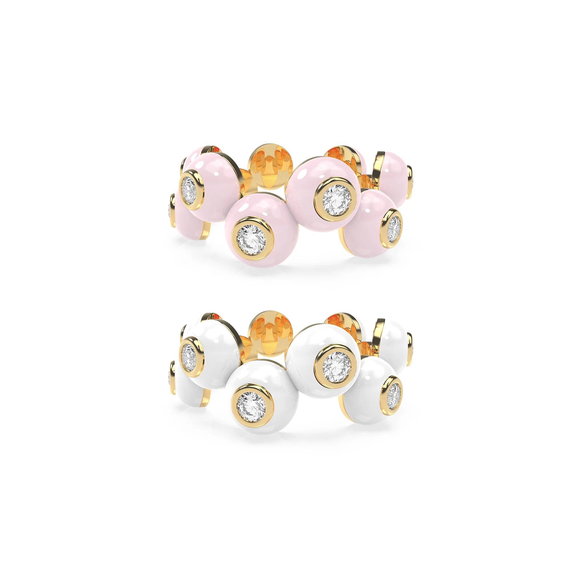 The Dopamine Overdose-Gold Ring set of 2