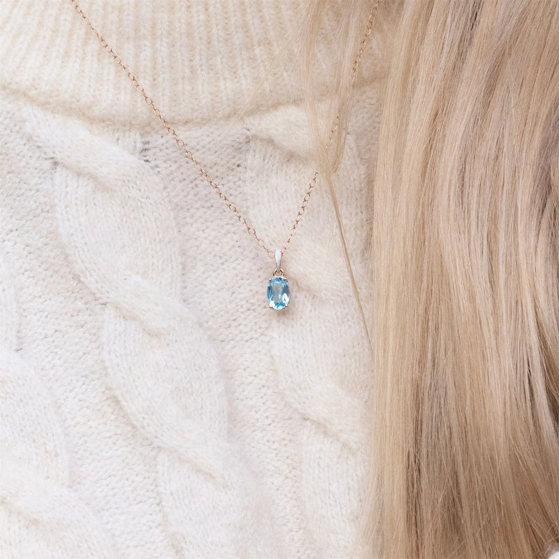 Aura Oval Pendant (Sky Edition)